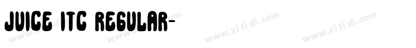 juice itc regular字体转换